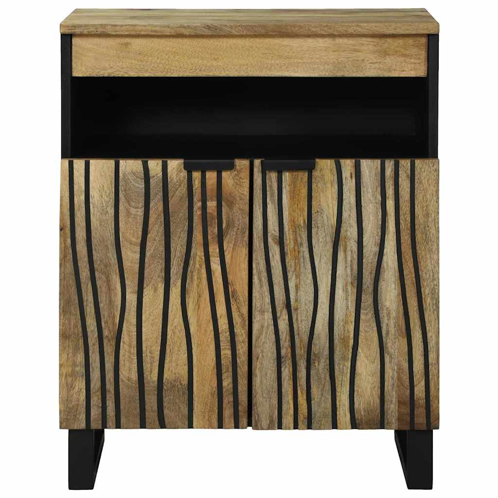 vidaXL Dressoir met lade Bruin 60 x 33 x 75 cm massief mangohout