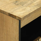vidaXL Dressoir met lade Bruin 60 x 33 x 75 cm massief mangohout