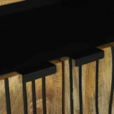 vidaXL Dressoir met lade Bruin 60 x 33 x 75 cm massief mangohout