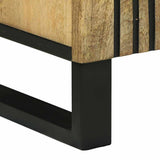 vidaXL Dressoir met lade Bruin 60 x 33 x 75 cm massief mangohout
