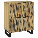 vidaXL Dressoir Bruin 60 x 33 x 75 cm massief mangohout