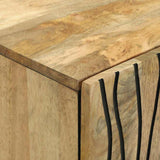 vidaXL Dressoir Bruin 60 x 33 x 75 cm massief mangohout