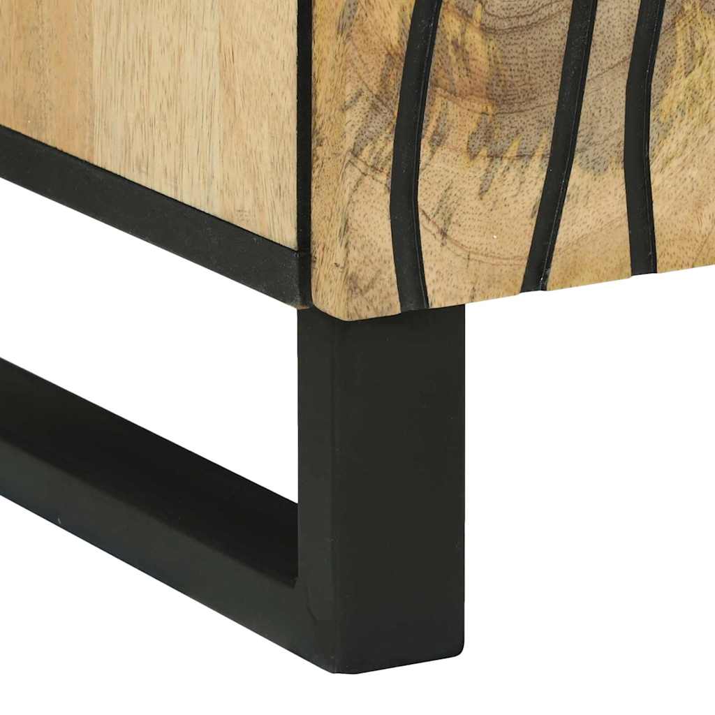 vidaXL Dressoir Bruin 60 x 33 x 75 cm massief mangohout