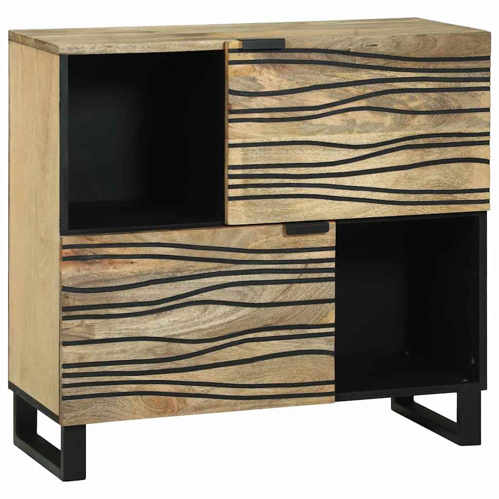 vidaXL Dressoir Bruin 80 x 33 x 75 cm massief mangohout