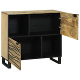 vidaXL Dressoir Bruin 80 x 33 x 75 cm massief mangohout