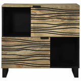 vidaXL Dressoir Bruin 80 x 33 x 75 cm massief mangohout