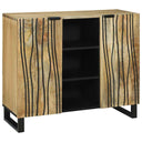 vidaXL Sideboard Bruin 90 x 33 x 75 cm massief mangohout