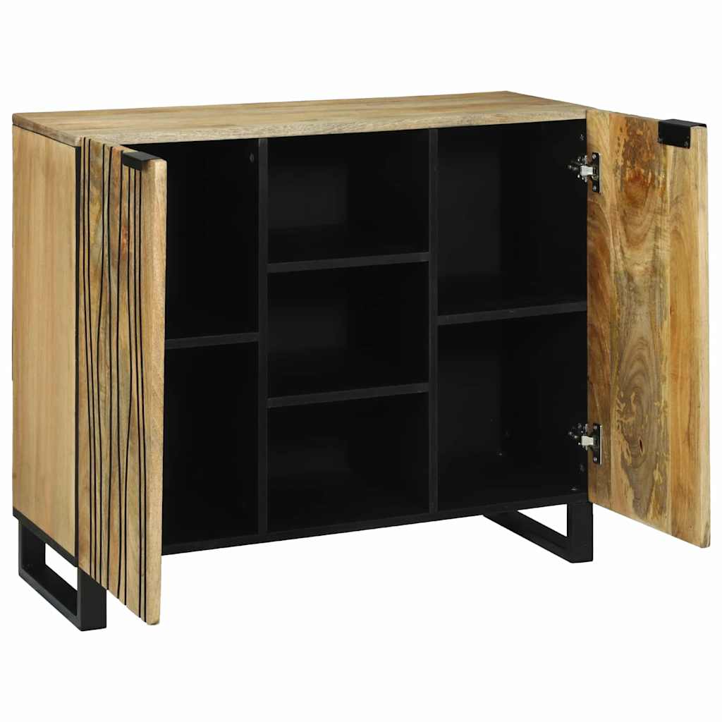 vidaXL Sideboard Bruin 90 x 33 x 75 cm massief mangohout