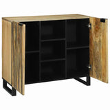 vidaXL Sideboard Bruin 90 x 33 x 75 cm massief mangohout