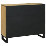 vidaXL Sideboard Bruin 90 x 33 x 75 cm massief mangohout