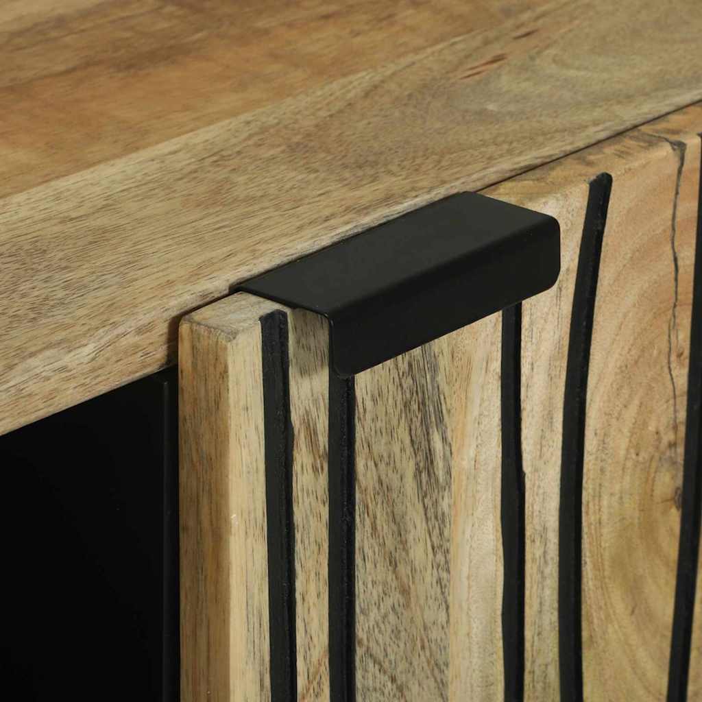 vidaXL Sideboard Bruin 90 x 33 x 75 cm massief mangohout