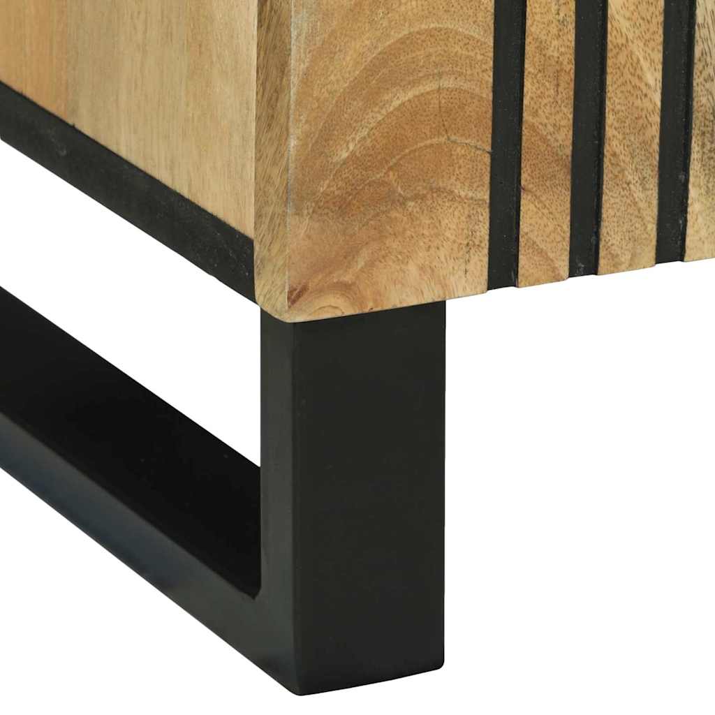 vidaXL Sideboard Bruin 90 x 33 x 75 cm massief mangohout