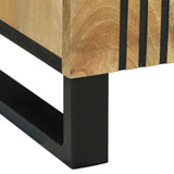 vidaXL Sideboard Bruin 90 x 33 x 75 cm massief mangohout