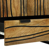 vidaXL Highboard Bruin 60 x 33 x 100 cm massief mangohout