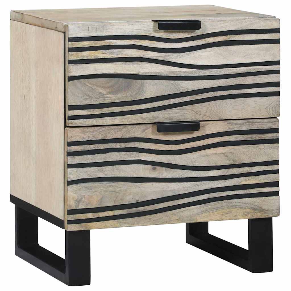 vidaXL Nachtkastje met lade Bruin 40 x 33 x 46 cm Massief acaciahout