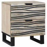 vidaXL Nachtkastje met lade Bruin 40 x 33 x 46 cm Massief acaciahout