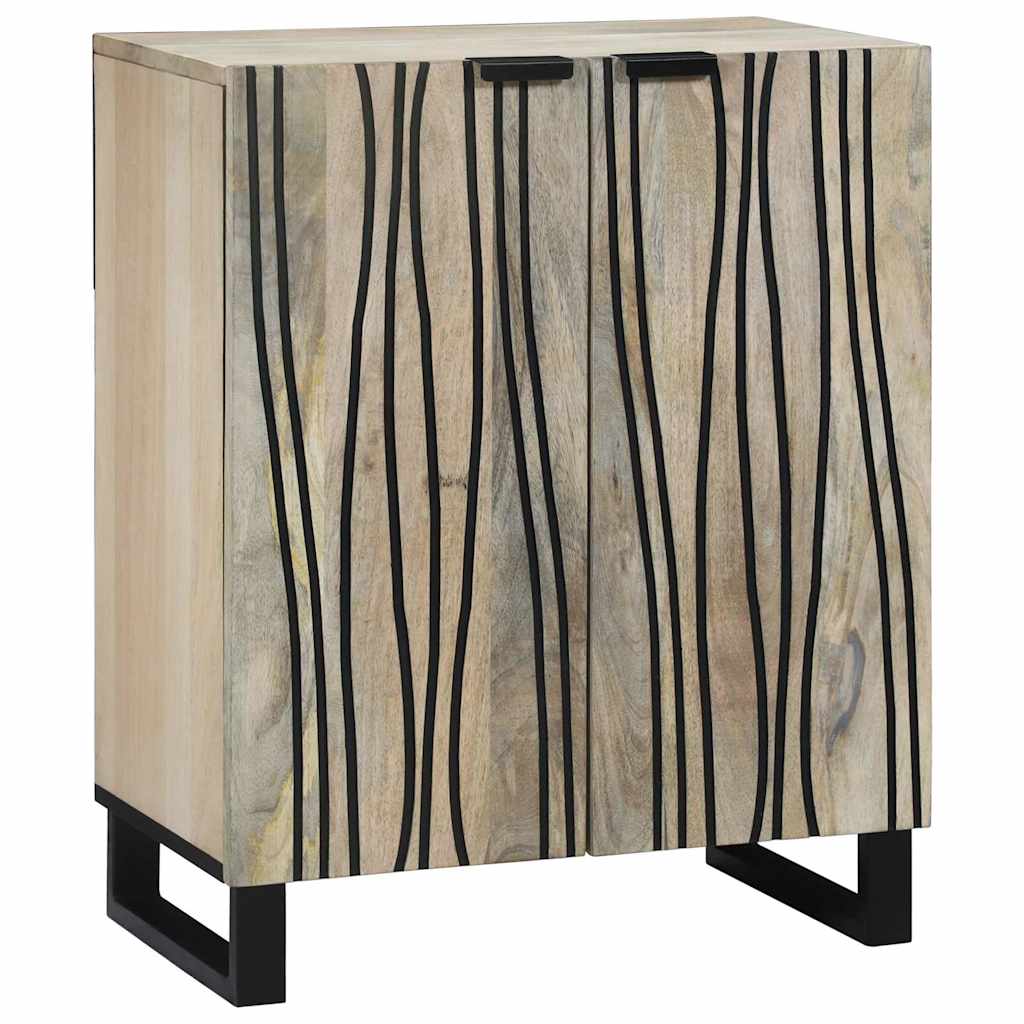 vidaXL Dressoir Naturel 60 x 33,5 x 75 cm Massief Mango Hout