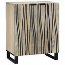 vidaXL Dressoir Naturel 60 x 33,5 x 75 cm Massief Mango Hout