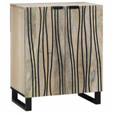 vidaXL Dressoir Naturel 60 x 33,5 x 75 cm Massief Mango Hout