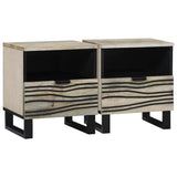 vidaXL Nachtkastje met lade Bruin 40 x 33 x 46 cm Massief acaciahout