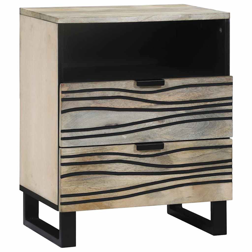 vidaXL Nachtkastje met lade Bruin 50 x 33 x 62 cm Massief acaciahout