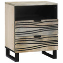 vidaXL Nachtkastje met lade Bruin 50 x 33 x 62 cm Massief acaciahout