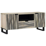 vidaXL TV Eenheden met lade Bruin 105 x 33 x 46 cm Bewerkt hout