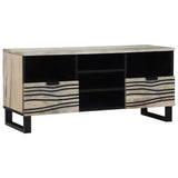 vidaXL TV Eenheden met lade Bruin 100 x 33 x 46 cm Bewerkt hout