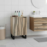 vidaXL Bathroom Sink Cabinet Brown 38 x 33.5 x 58 cm
