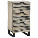 vidaXL Dressoir met lade Bruin 40 x 33 x 75 cm massief mangohout