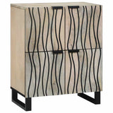 vidaXL Dressoir Bruin 60 x 33 x 75 cm massief mangohout