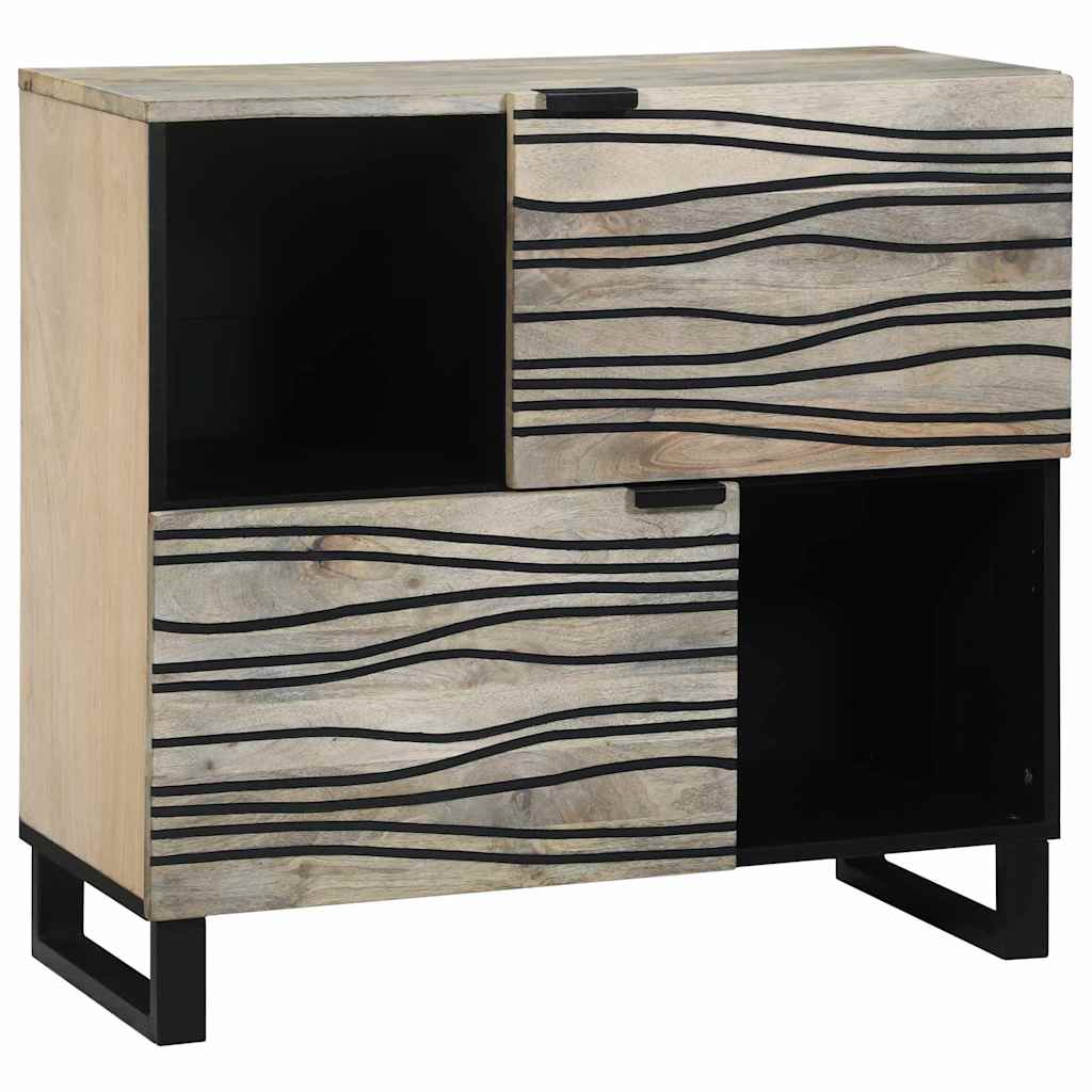 vidaXL Dressoir Bruin 80 x 33 x 75 cm massief mangohout