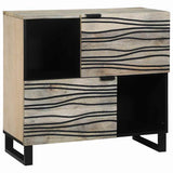 vidaXL Dressoir Bruin 80 x 33 x 75 cm massief mangohout