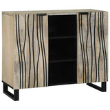 vidaXL Sideboard Bruin 90 x 33 x 75 cm massief mangohout