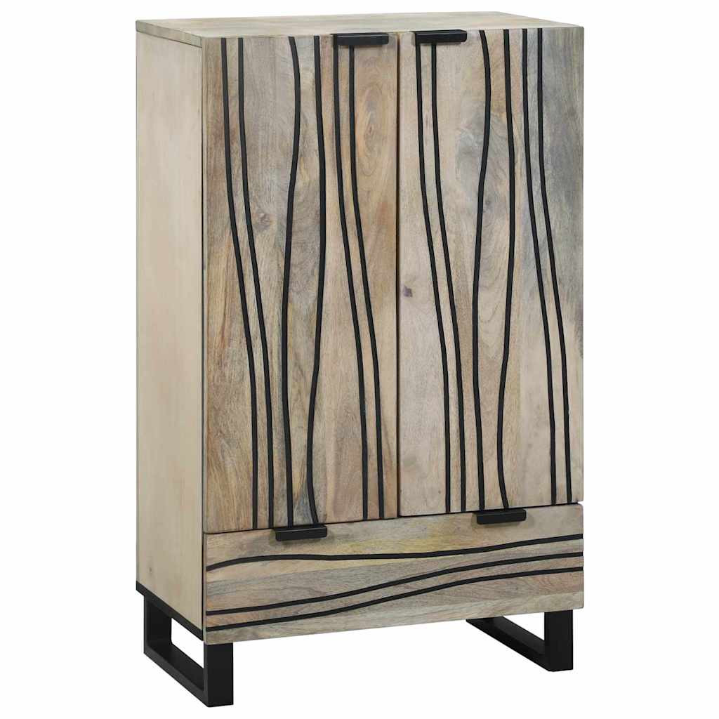 vidaXL Highboard Bruin 60 x 33 x 100 cm massief mangohout