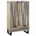 vidaXL Highboard Bruin 60 x 33 x 100 cm massief mangohout