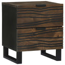 vidaXL Nachtkastje met lade Bruin 40 x 33 x 46 cm Massief acaciahout