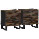 vidaXL Nachtkastje met lade Bruin 40 x 33 x 46 cm Massief acaciahout