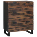 vidaXL Dressoir met lade Bruin 60 x 33.5 x 75 cm Massief mangohout
