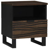 vidaXL Nachtkastje met lade Bruin 40 x 33 x 46 cm Massief acaciahout