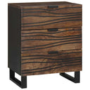 vidaXL Nachtkastje met lade Bruin 50 x 33 x 62 cm Massief acaciahout