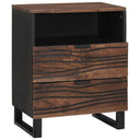 vidaXL Nachtkastje met lade Bruin 50 x 33 x 62 cm Massief acaciahout