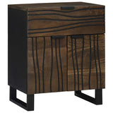 vidaXL Nachtkastje met lade Bruin 50 x 33 x 60 cm Massief acaciahout