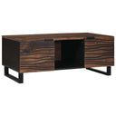 vidaXL Salontafel Bruin en Zwart 100 x 54 x 40 cm Massief acaciahout