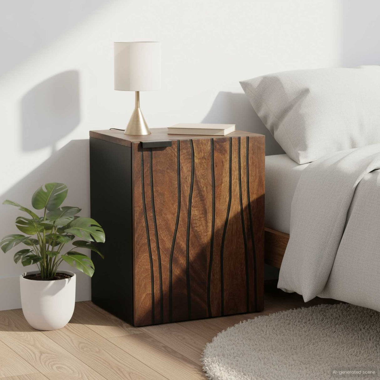 vidaXL Bathroom Sink Cabinet Brown 38 x 33.5 x 48 cm