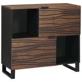 vidaXL Dressoir Bruin 80 x 33 x 75 cm massief mangohout