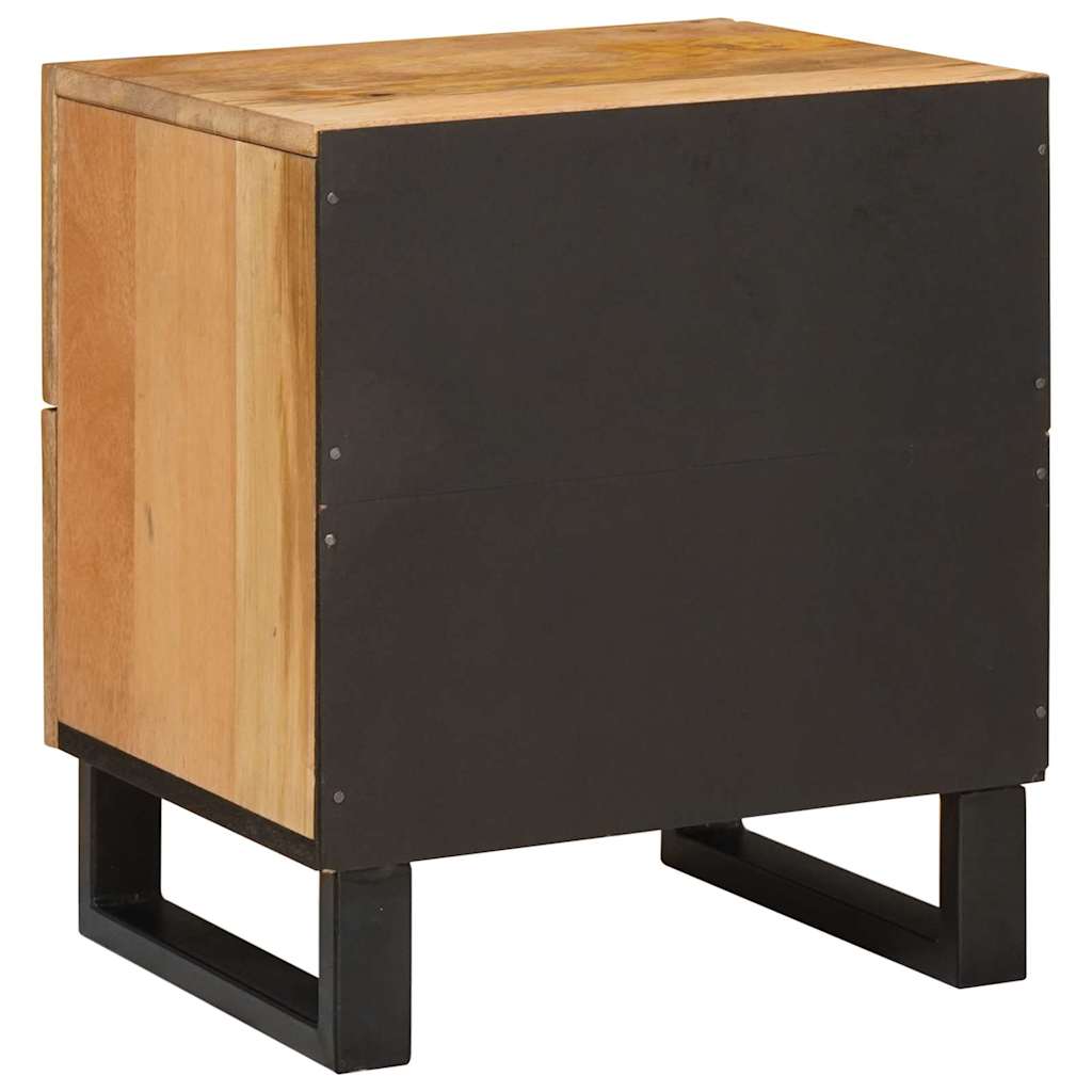 vidaXL Nachtkastje met lade Naturel 40 x 33 x 46 cm Massief Mango Hout