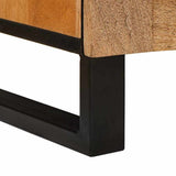 vidaXL Nachtkastje met lade Naturel 40 x 33 x 46 cm Massief Mango Hout