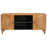 vidaXL TV Eenheden Lichtbruin 105 x 33 x 46 cm Massief Mango Hout