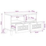 vidaXL TV Cabinets with Drawer Light Brown 70 x 33 x 46 cm Engineered Wood